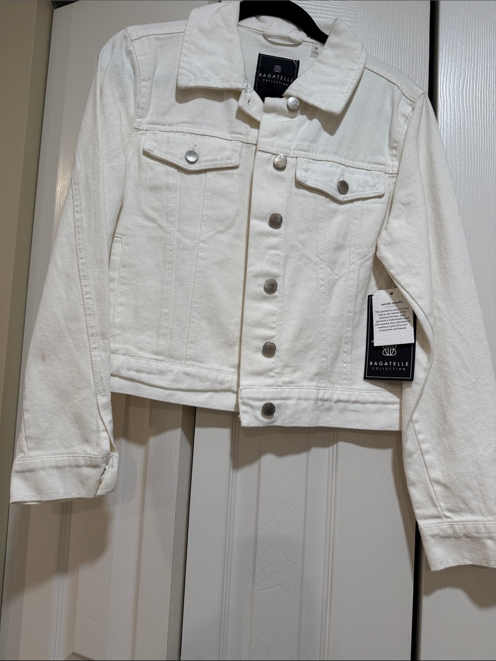 bagatelle Off-White Button-Front Denim Jacket